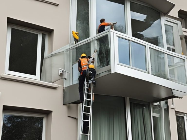 GK Services Gebäudereinigung bundesweit - Fensterreinigung von außen via Höhenzugang